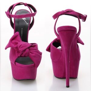 Giuseppe Zanotti bow platform sandal